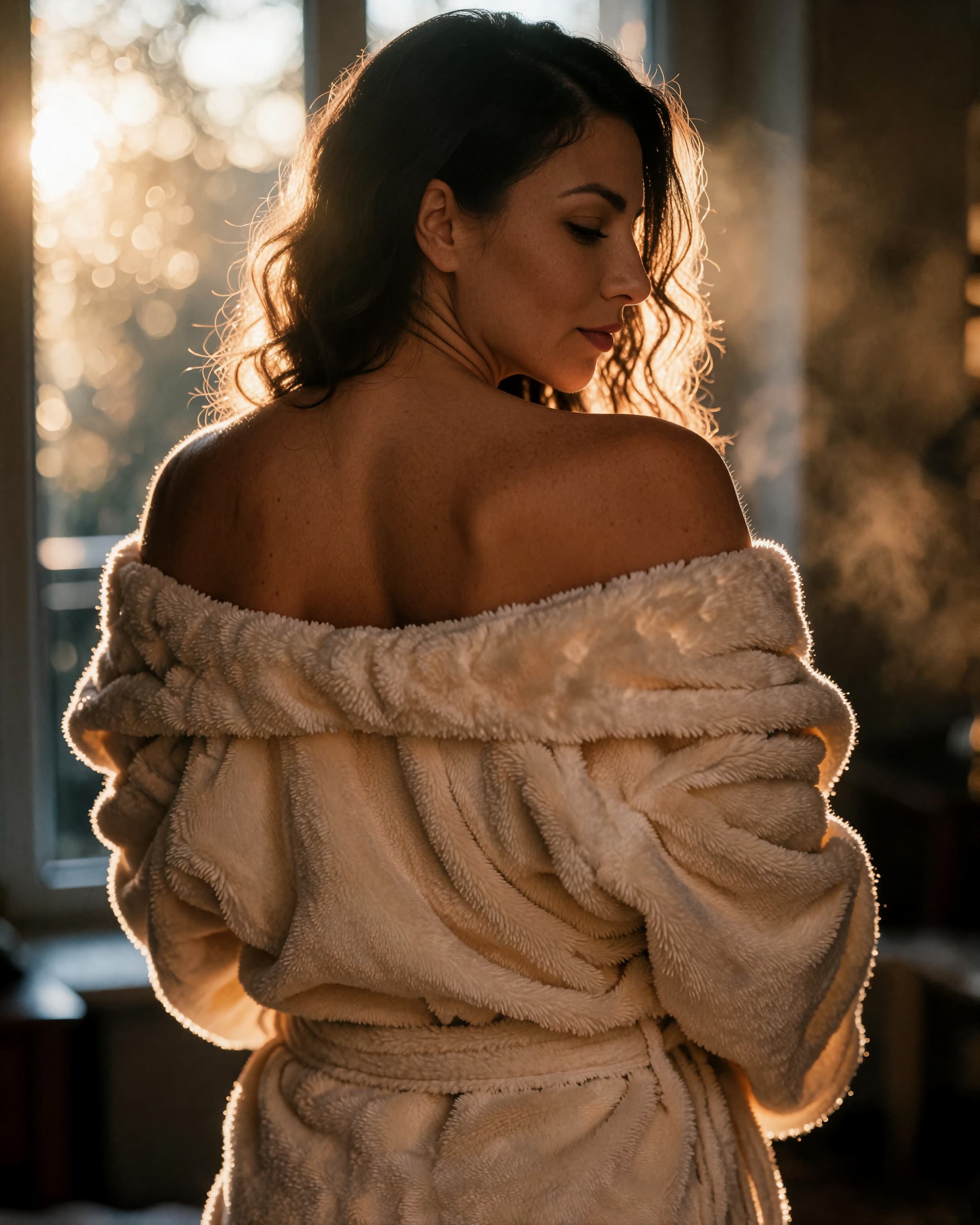 Robe Off the Shoulders