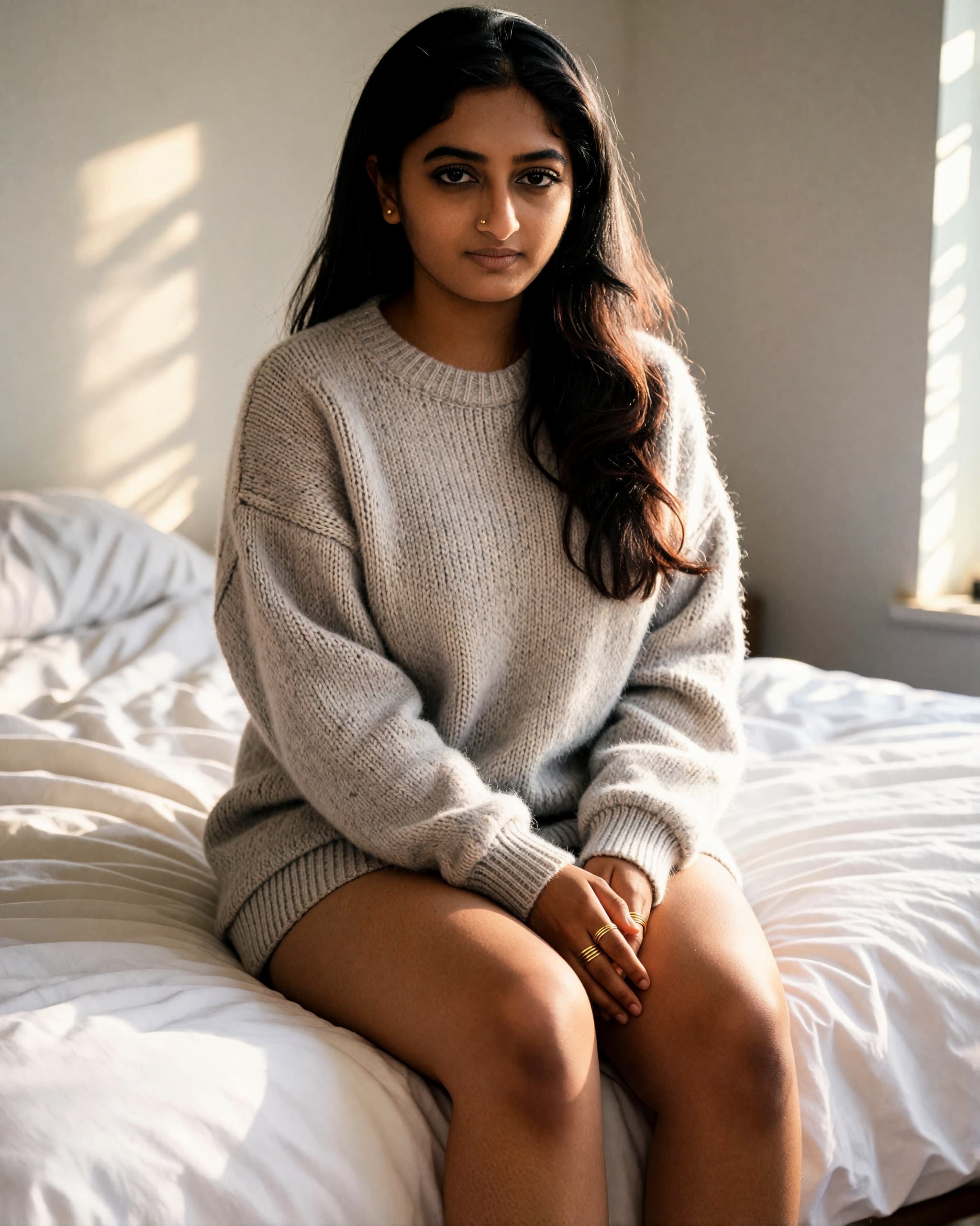 Sweater, Bare Legs
