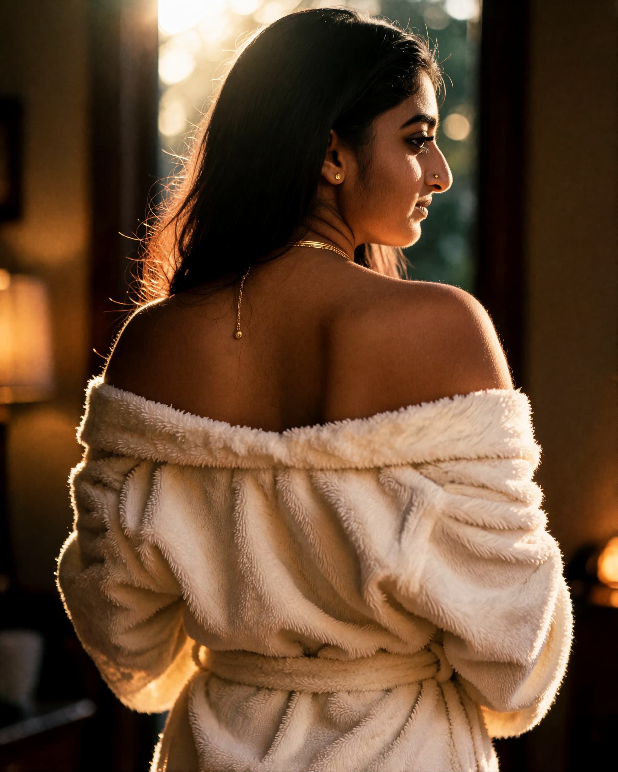 Robe Off the Shoulders